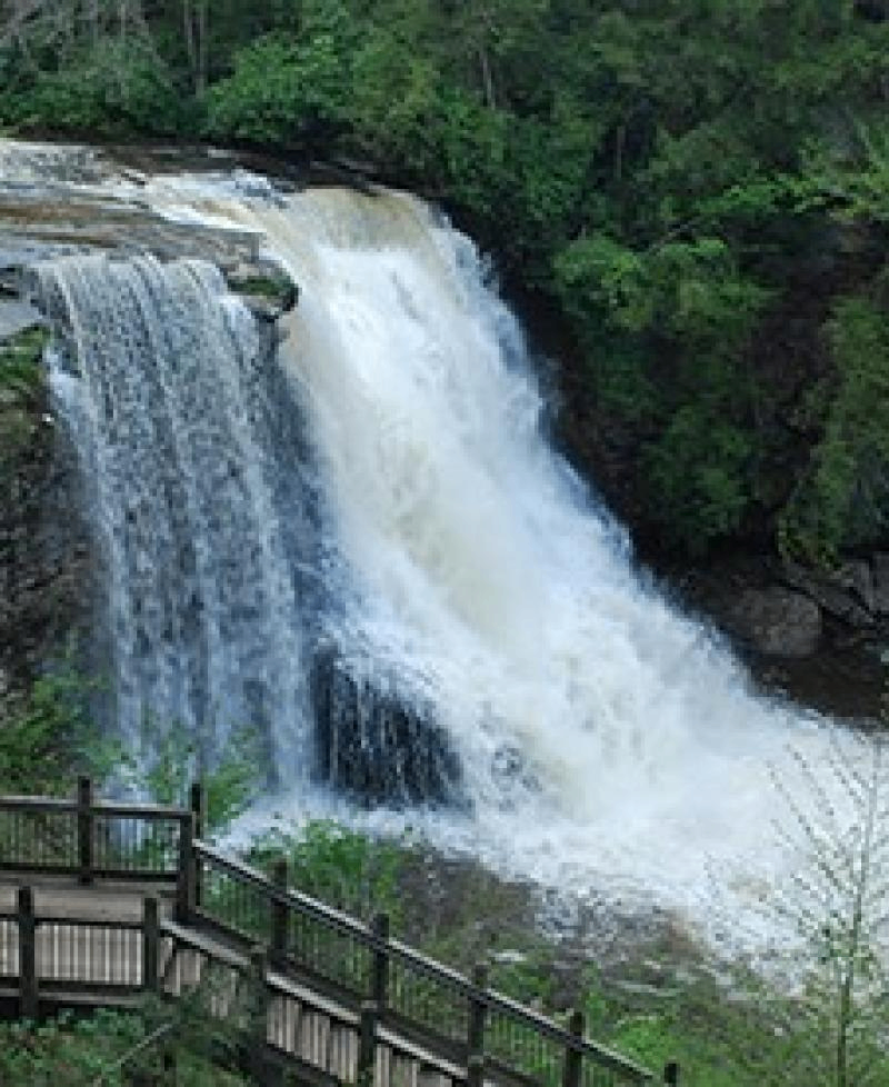 Swallow Falls waterfall near Deep Creek Lake